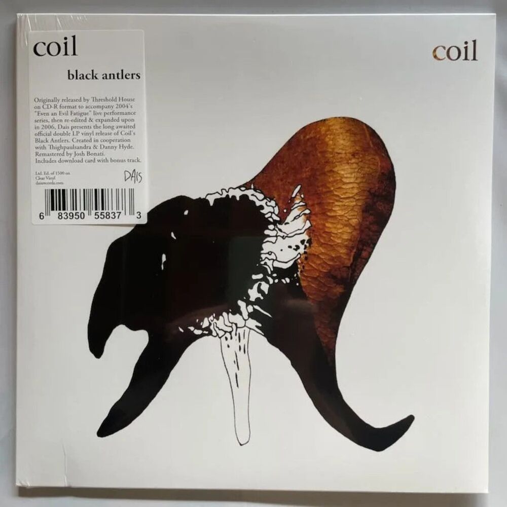 Coil – Black Antlers – Limited Clear Double Vinyl, LP, Dais, 2025 NEW SEALED